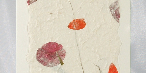 Einladungskarte mit Blumenblüten